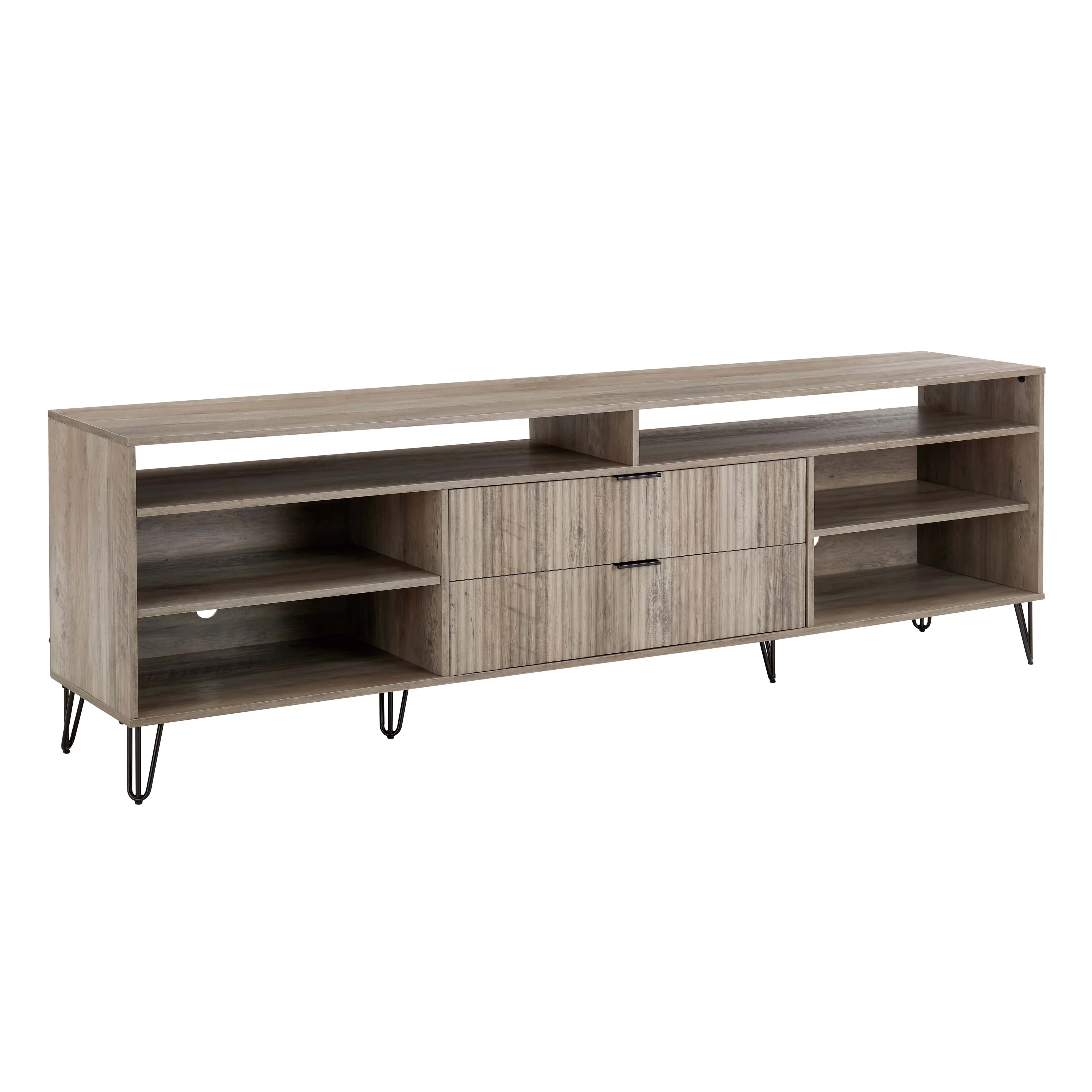 DUMBO 85" TV Stand in Rustic Grey - Image 8
