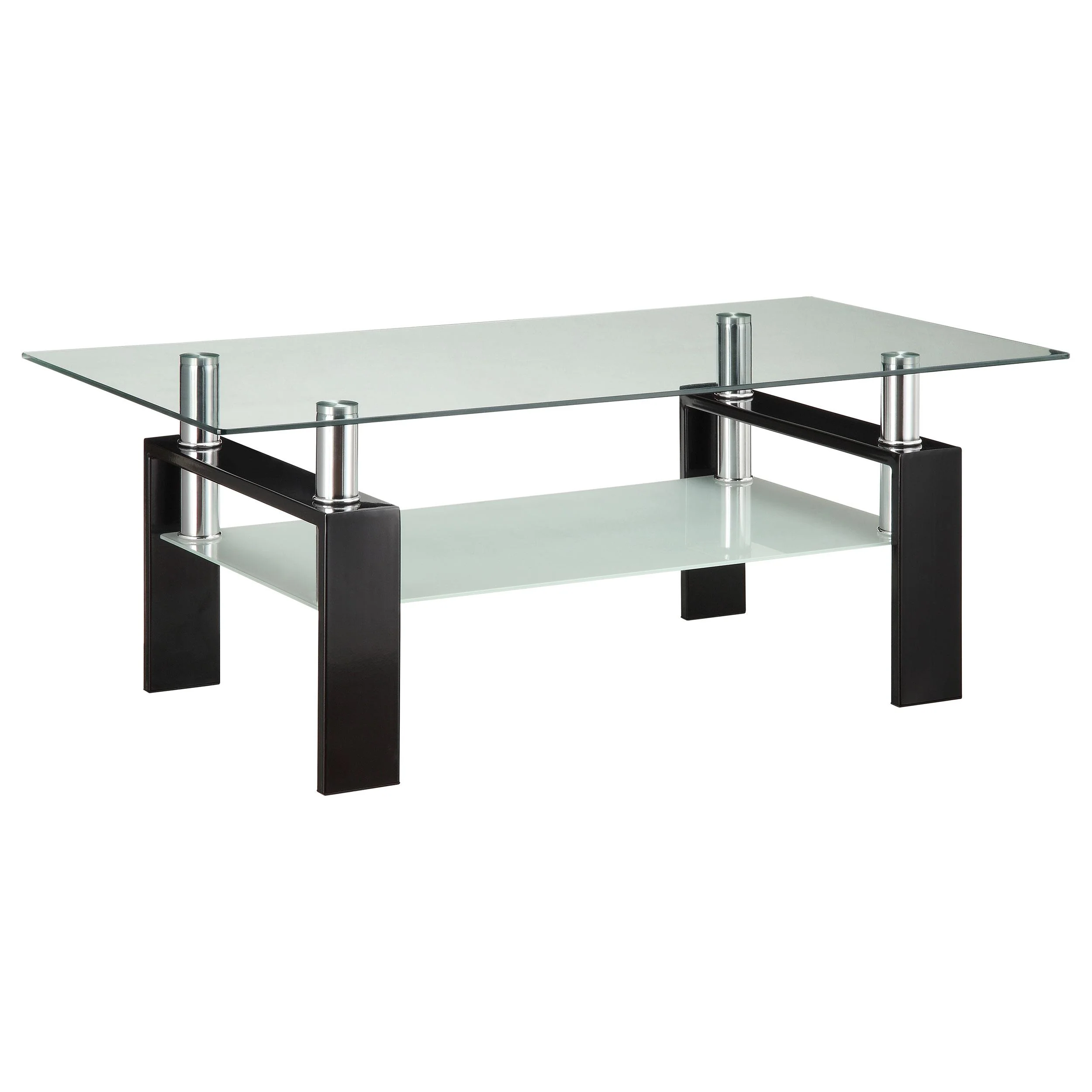 Dyer Black 3-piece Rectangular Coffee and End Table Set - Image 4