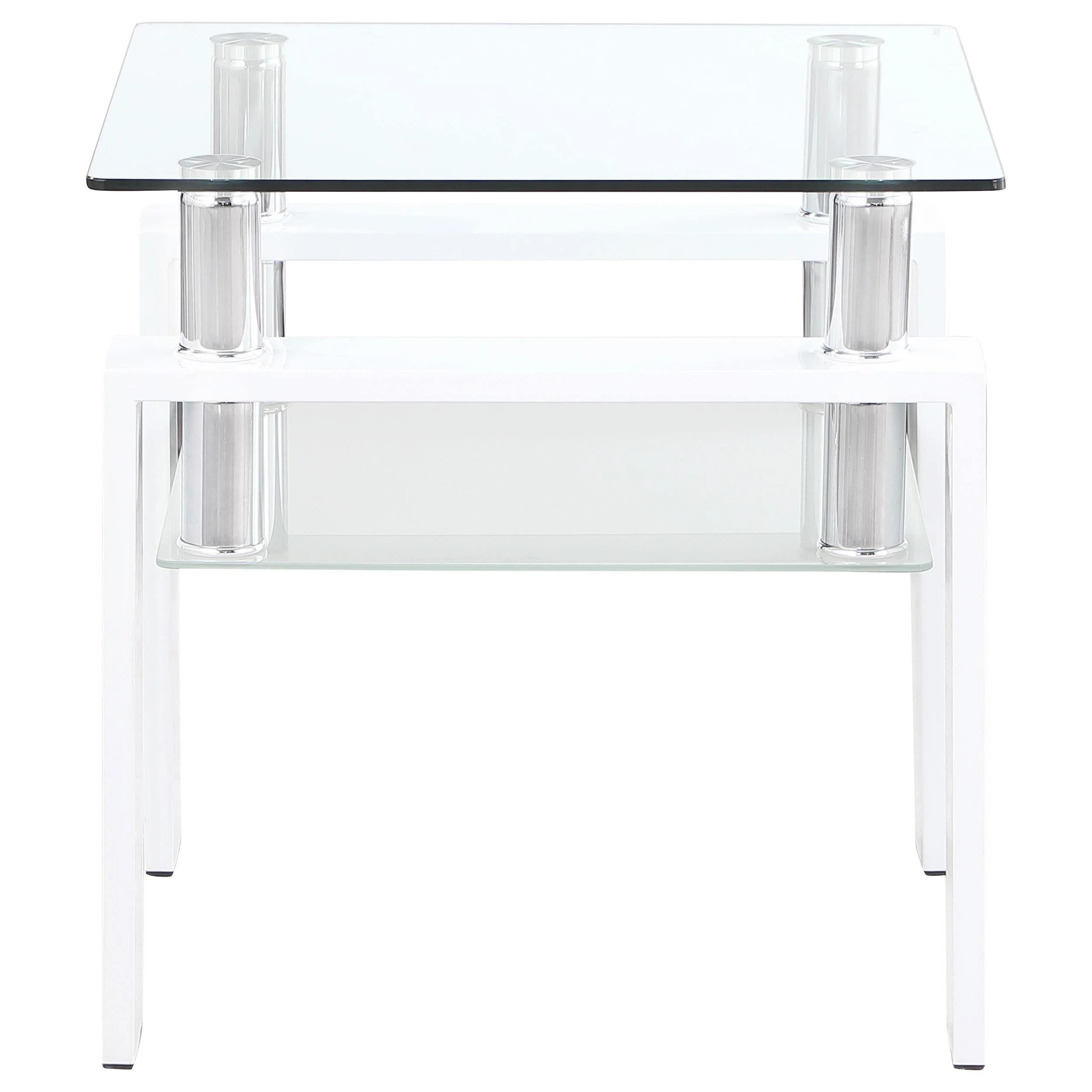 Dyer White 2-piece Rectangular Coffee and End Table Set - Image 4