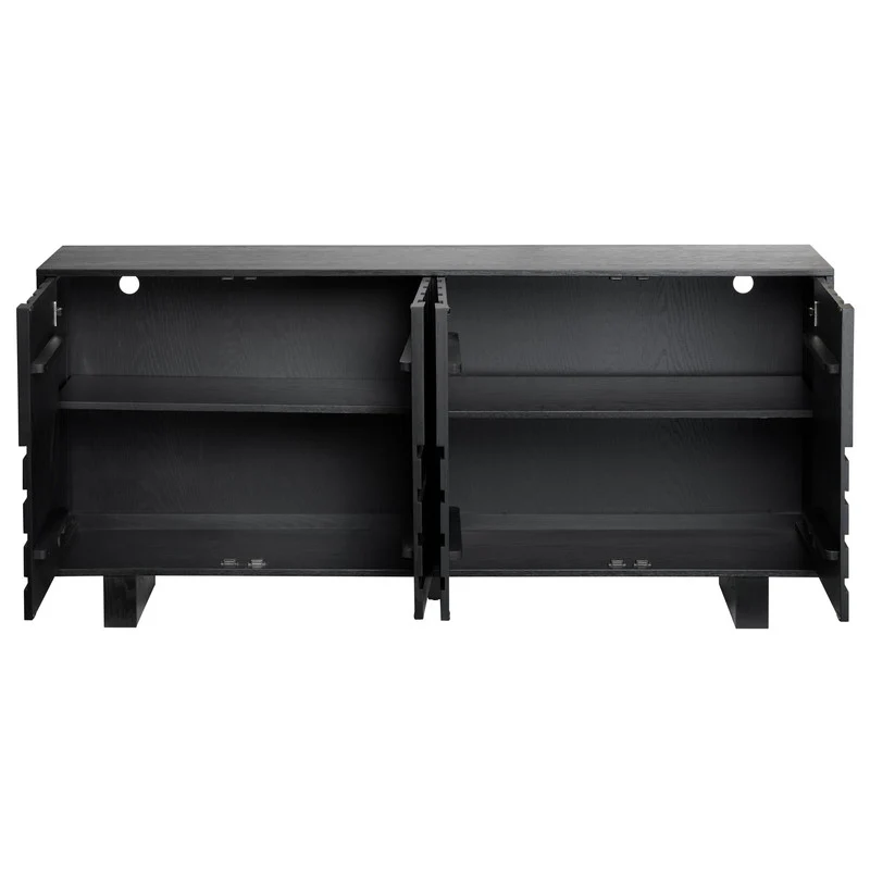 Dylan Black 4 Door Sideboard - Image 4