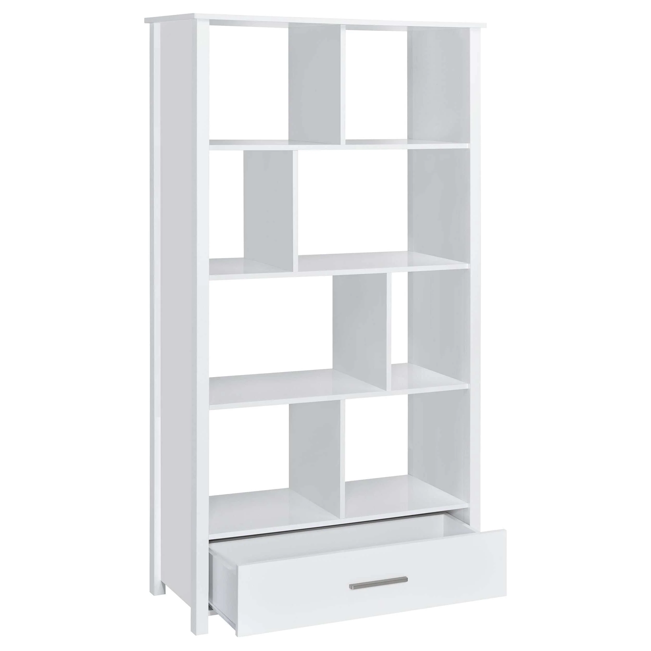 Dylan High Gloss White Bookcase - Image 3