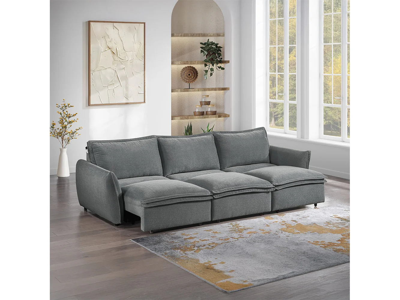 Eaden Gray Power Sofa Sleeper