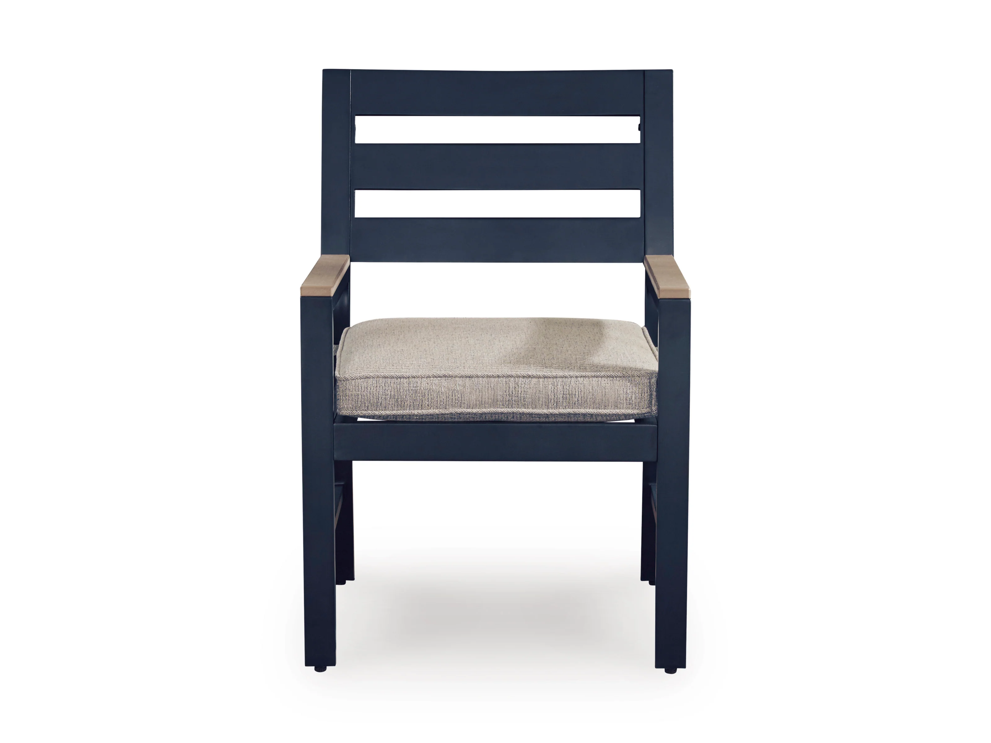 East Beach Navy Blue/Driftwood Arm Chair With Cushion (Set of 2) - Image 3
