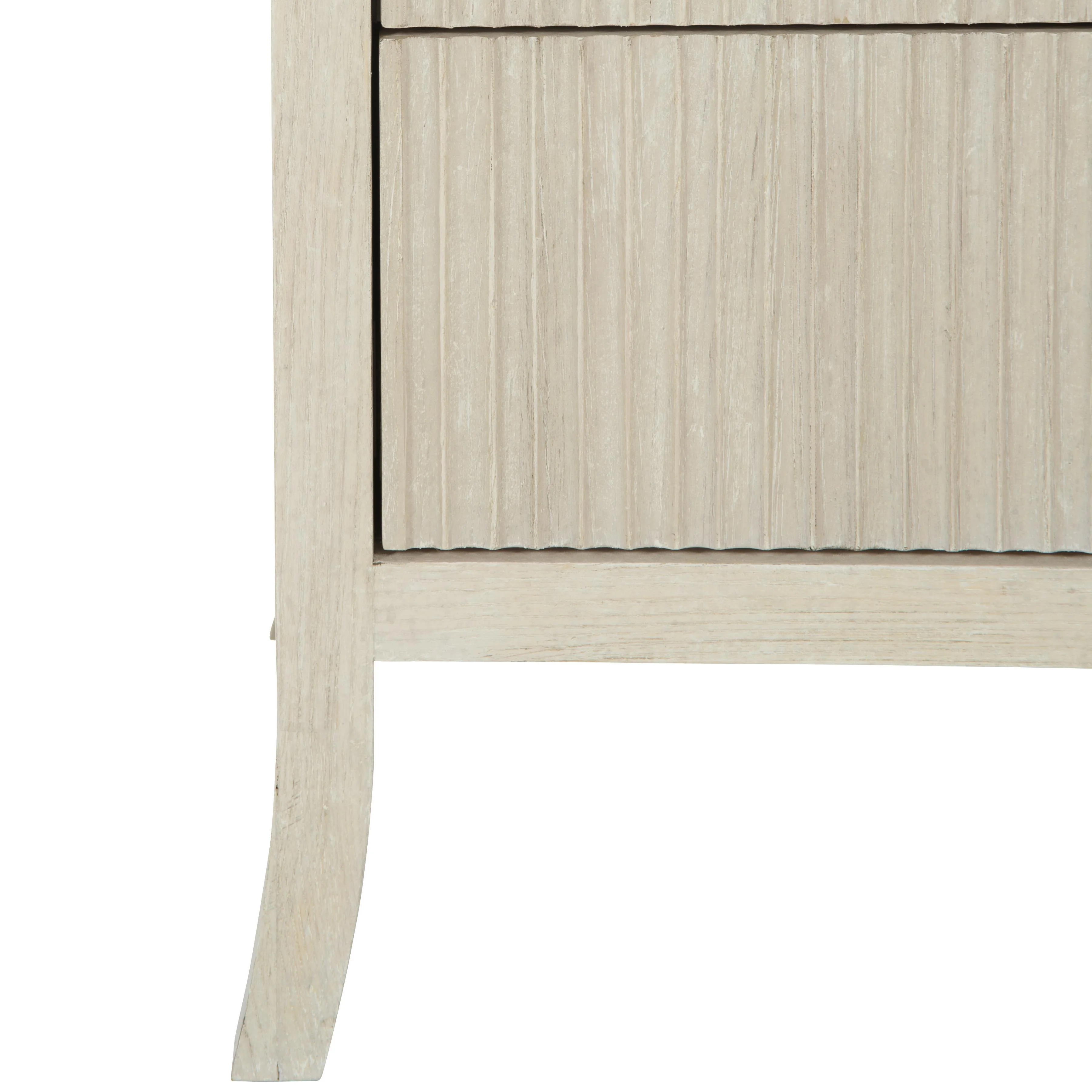 East Hampton Cerused Linen Nightstand - Image 7