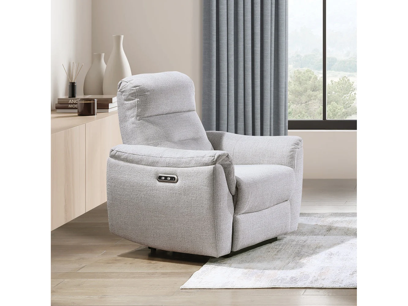 Eastre Beige Power Motion Recliner
