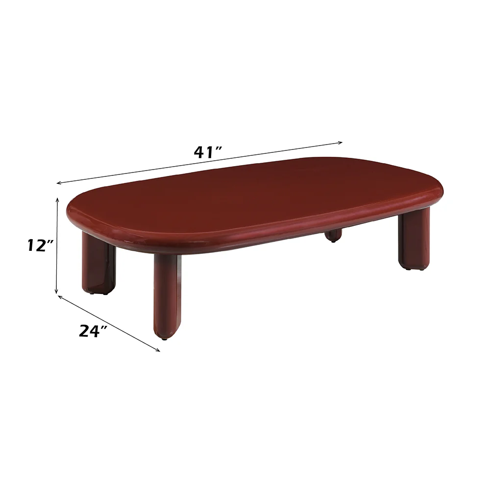 Eddie Red High Gloss Coffee Table - Image 5