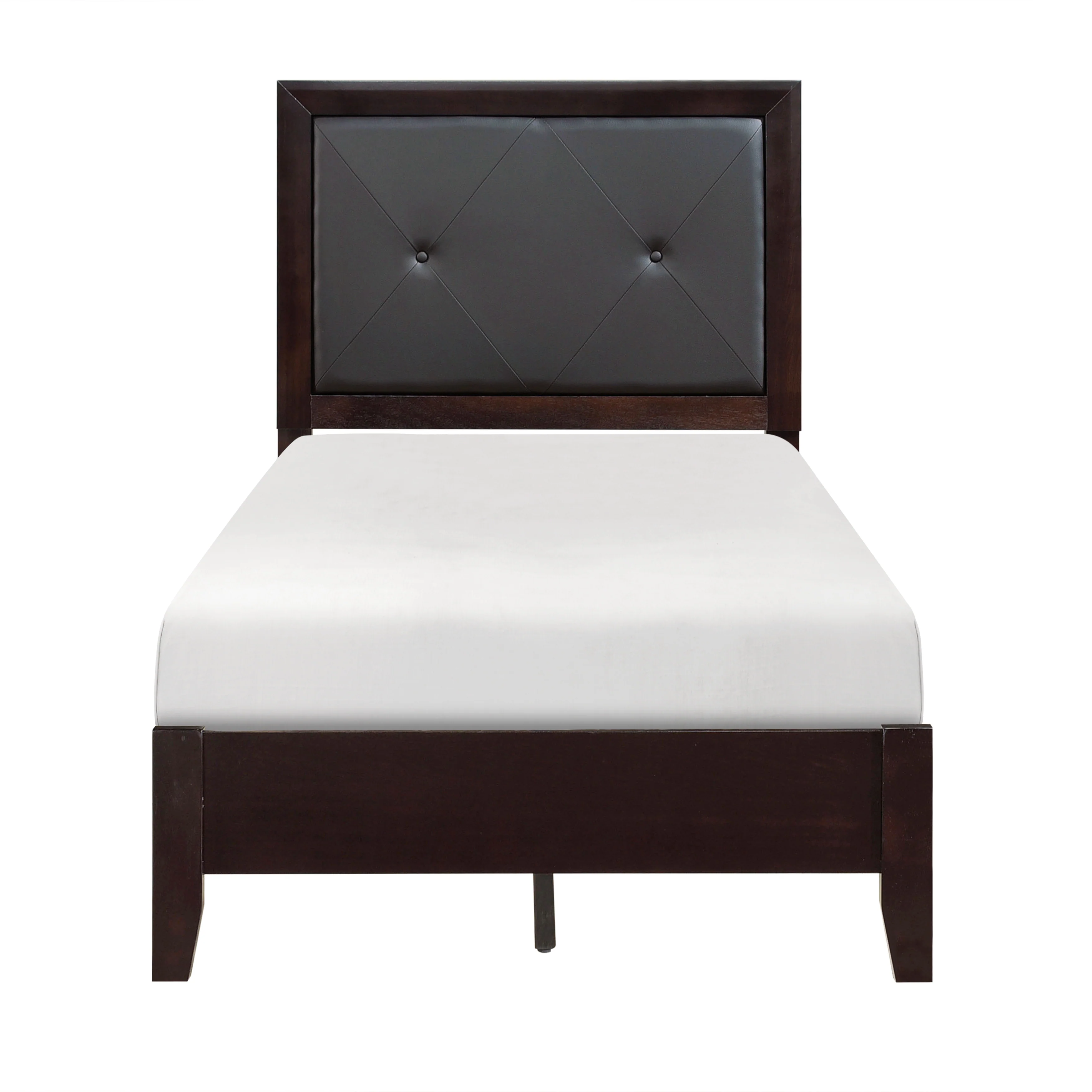 Edina Espresso/Black 5-Piece Twin Bedroom Set - Image 2