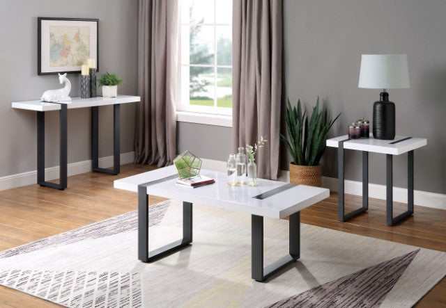 Eimear White/Black End Table - Image 2