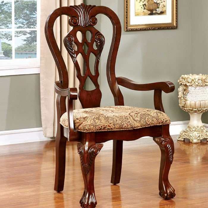 Elana Brown Cherry Dining Room Set / 7pc - Image 5