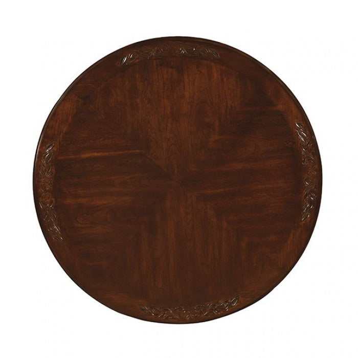 Elana Brown Cherry Round Dining Table - Image 2