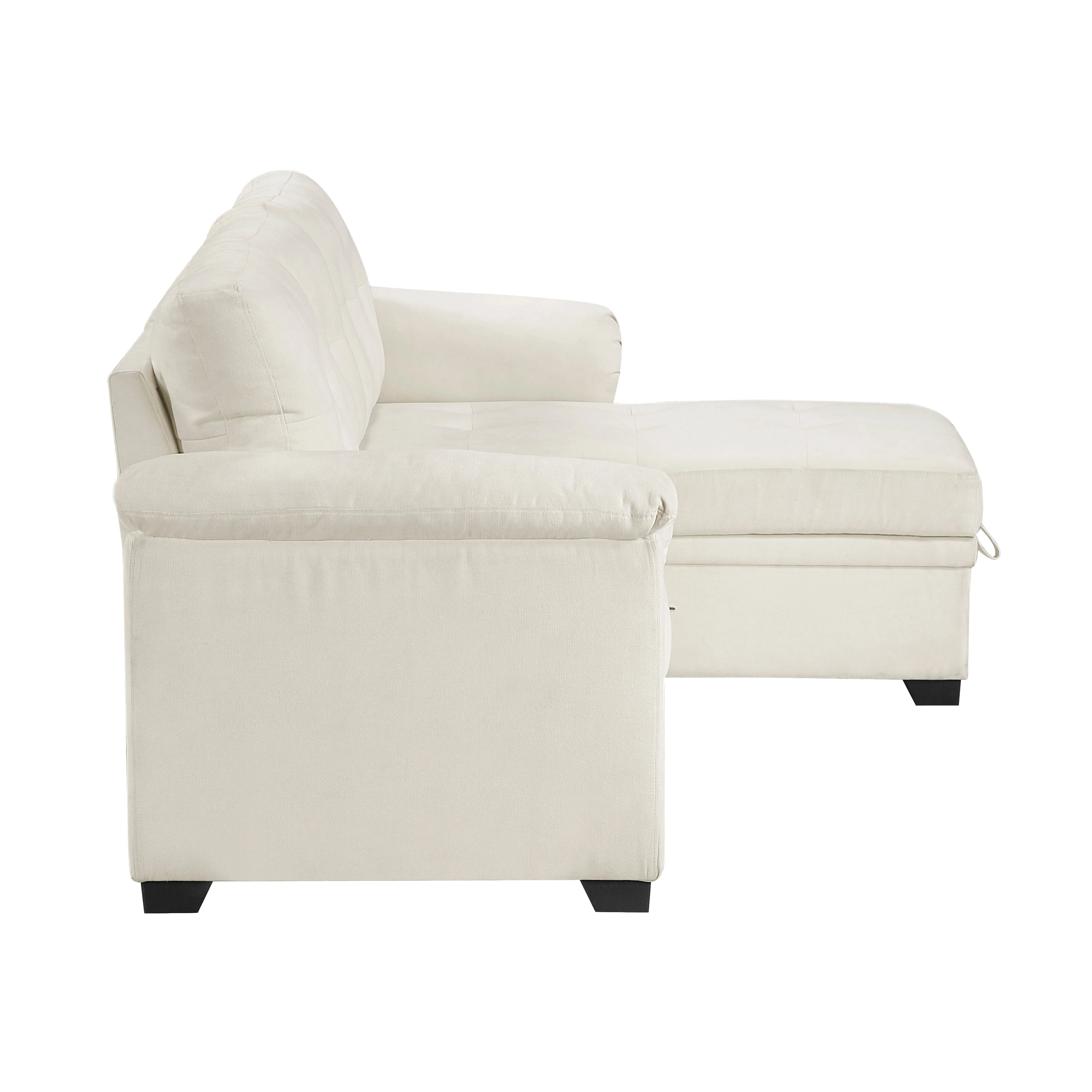 Elara Beige 2-Piece Reversible Sectional with Reversible Chaise - Image 5