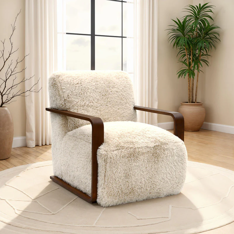 Elardo White Accent Chair - Image 2