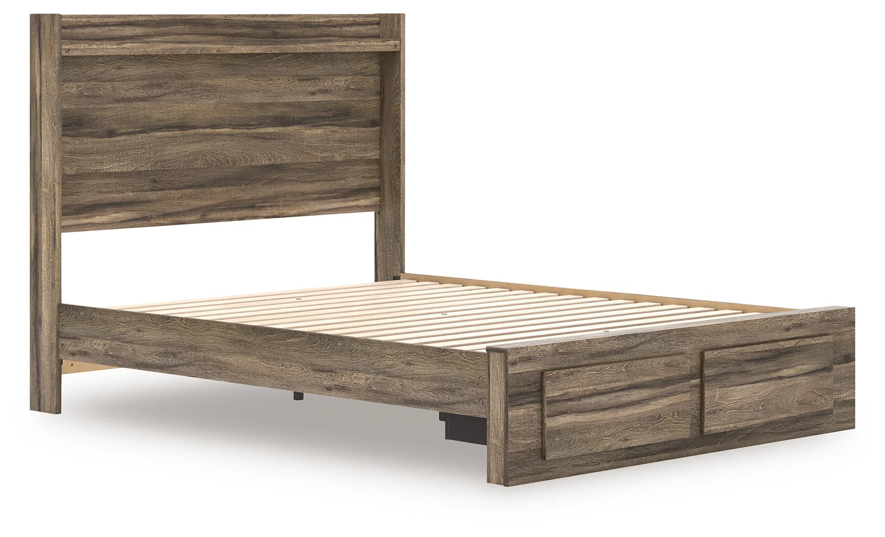 Elbrim Brown Queen Panel Storage Bed, Dresser and Mirror - Image 10