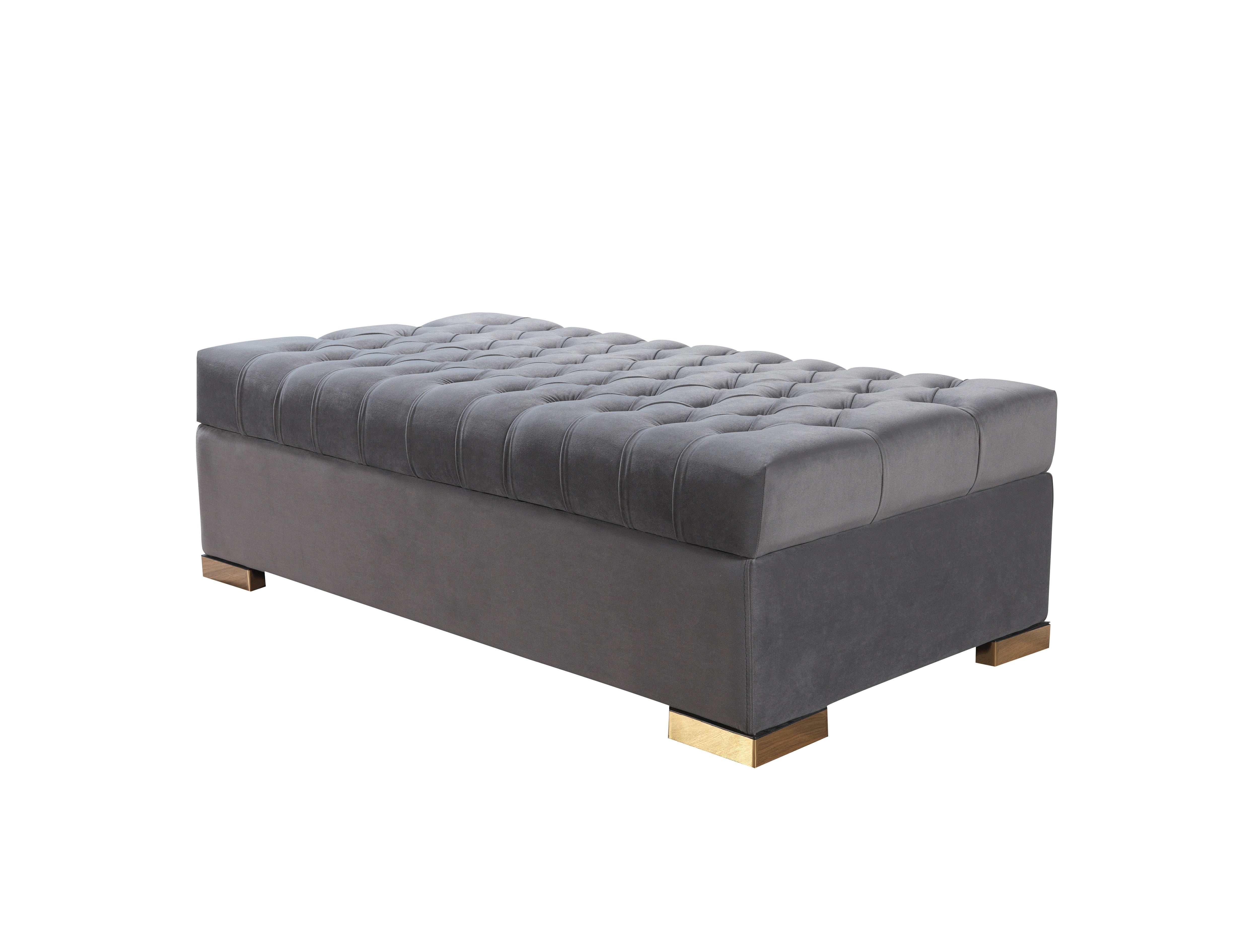 Eleanor Velvet Ottoman - Image 2