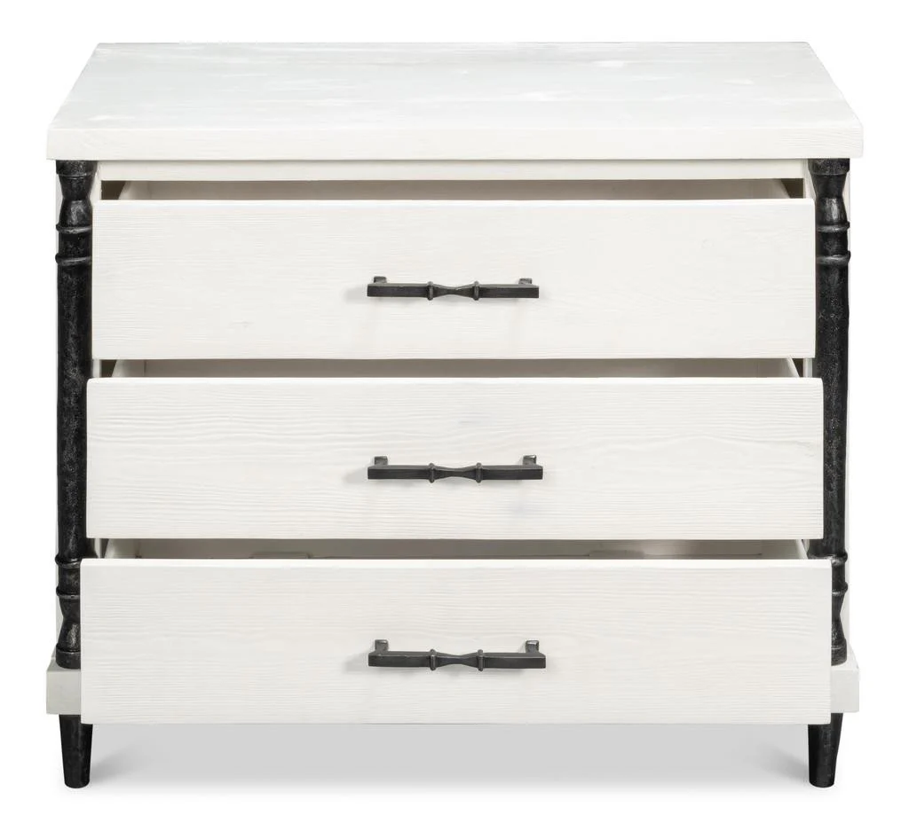 Elegance White Nightstand - Image 2