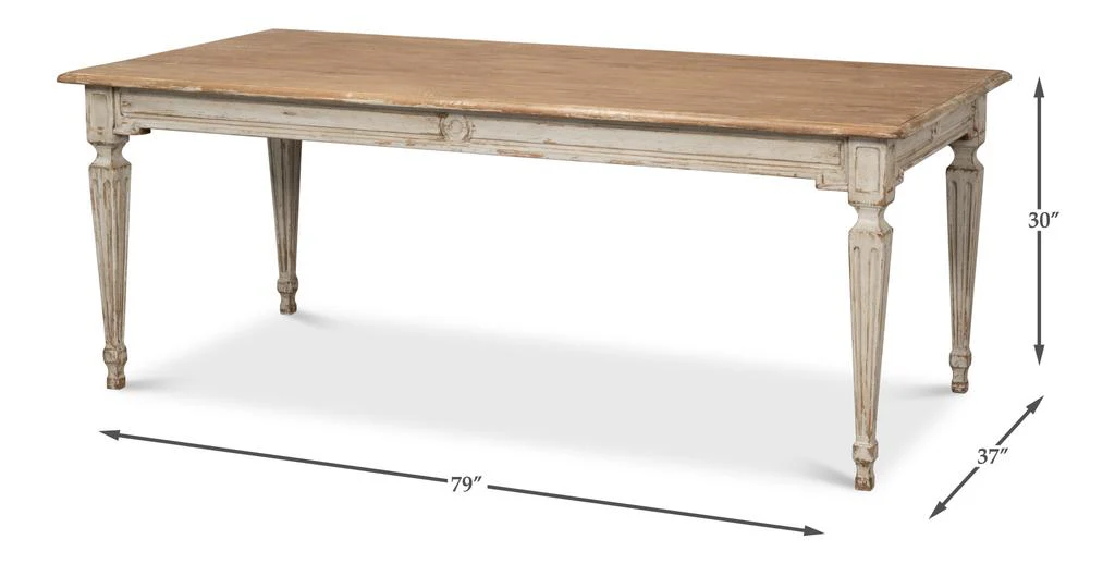 Elise Grey Dining Table - Image 13