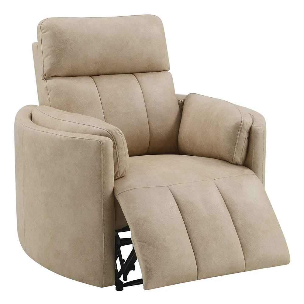 Elison Dark Beige Motion Glider Recliner w/Swivel - Image 4