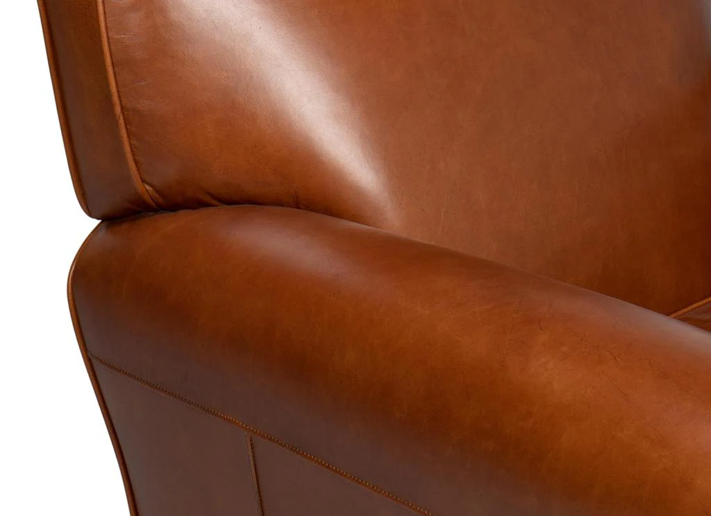 Elite Brown French Club Chair - Image 8