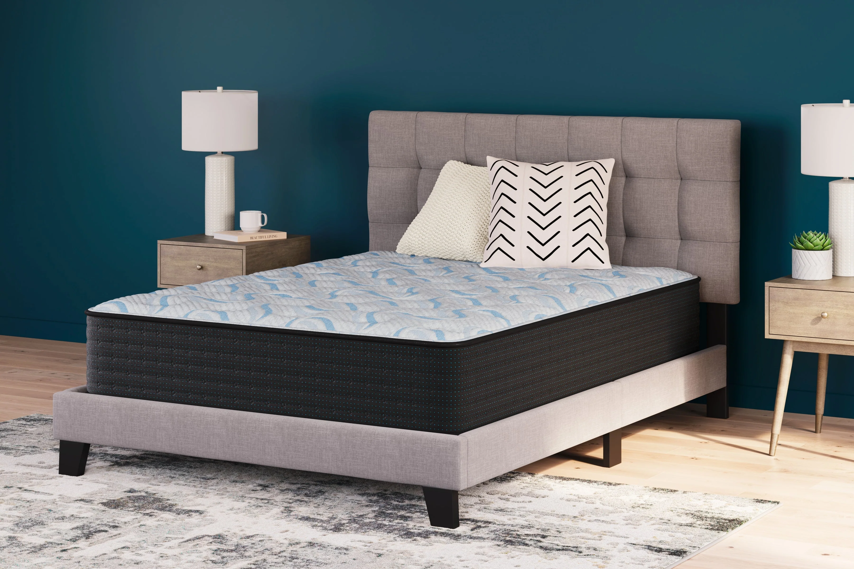 Elite Springs Firm Gray/Blue California King Mattress (Online Special Price) - Image 5