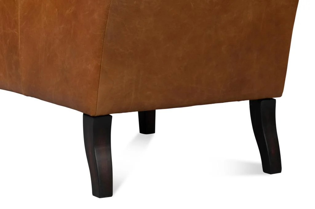 Elite Wing Brown Lounge Chair - Image 11