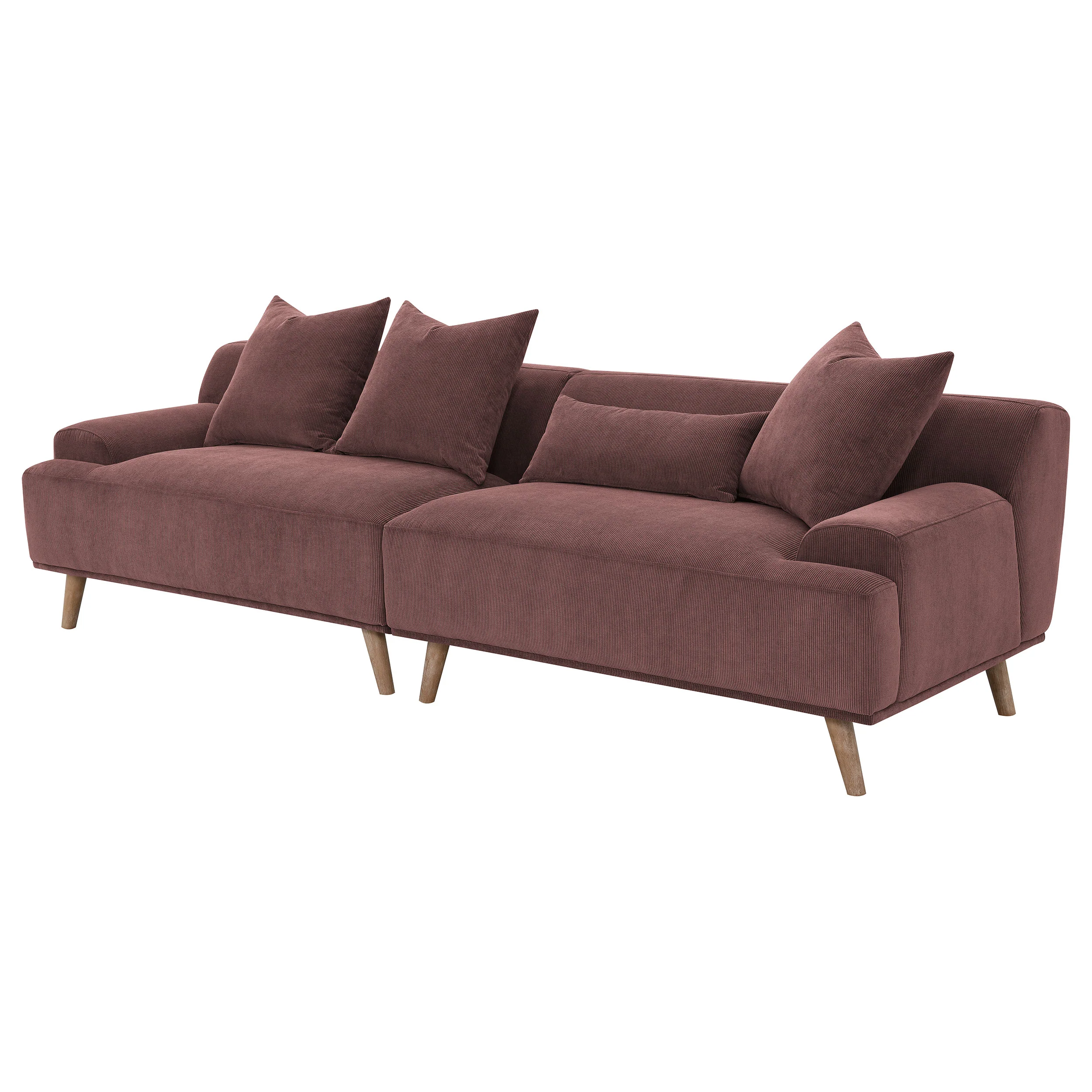 Elizabeth Wine Extra Long Sofa - Image 4