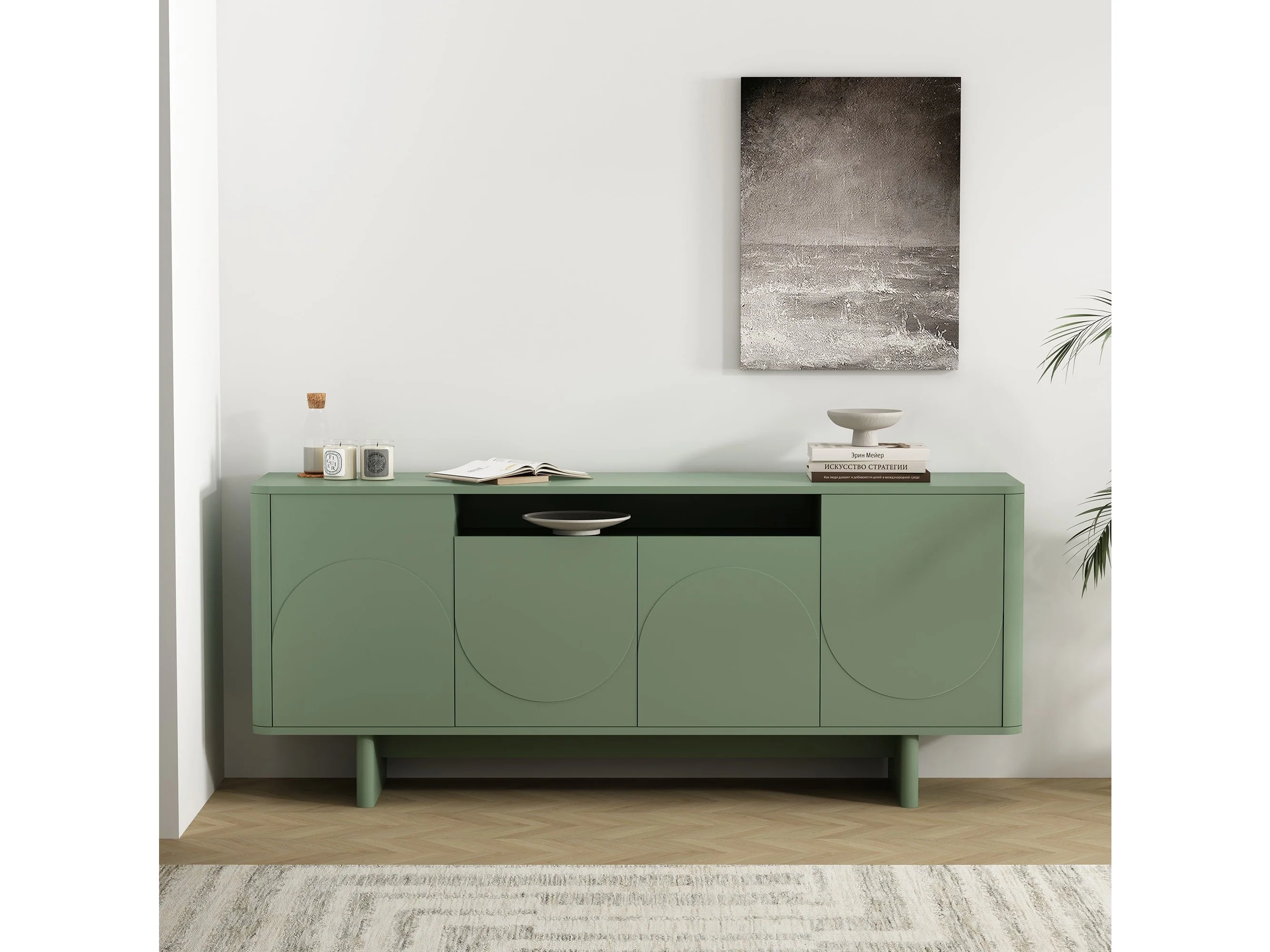 Ella 70.86" Sideboard in Sage Green