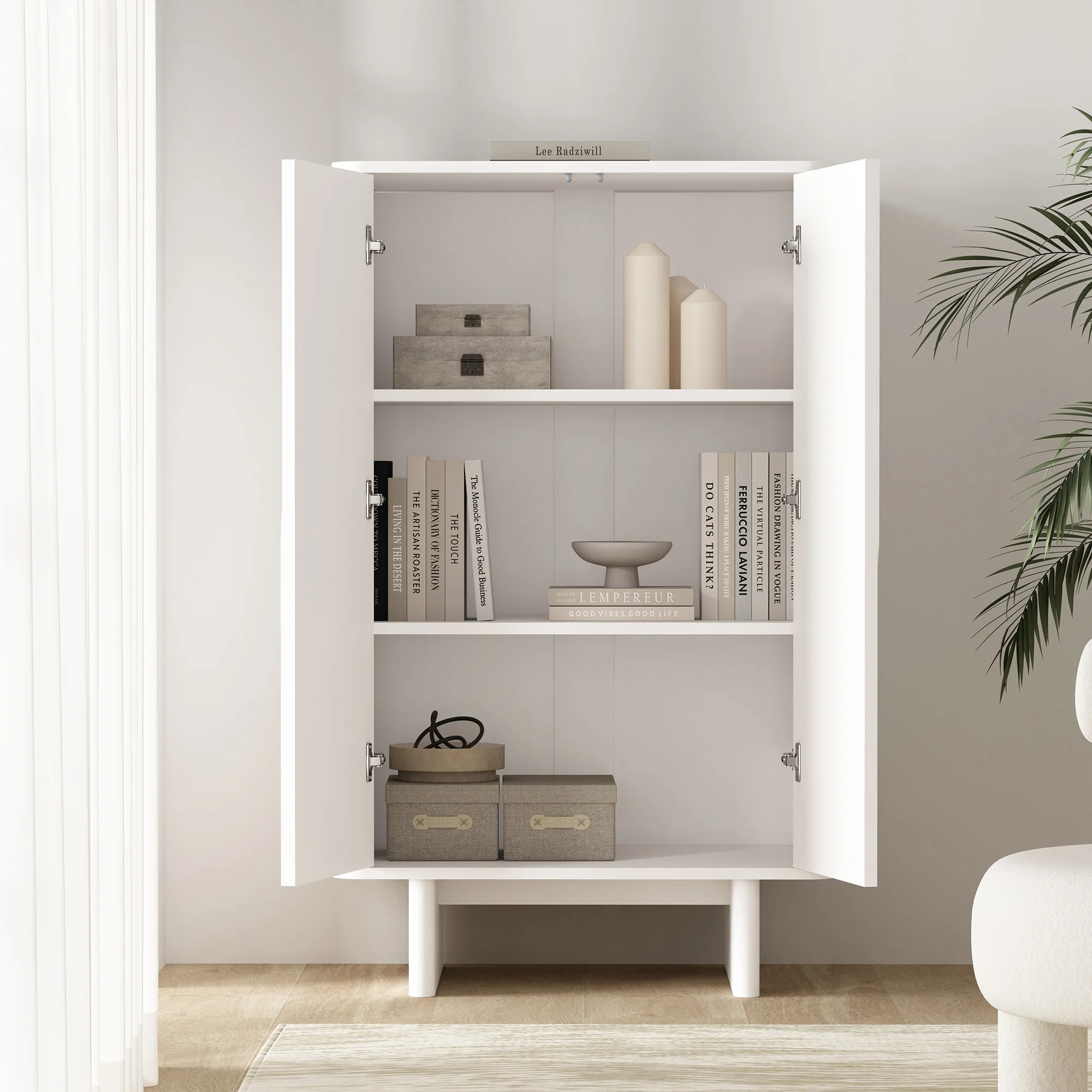 Ella Accent Cabinet in White - Image 5