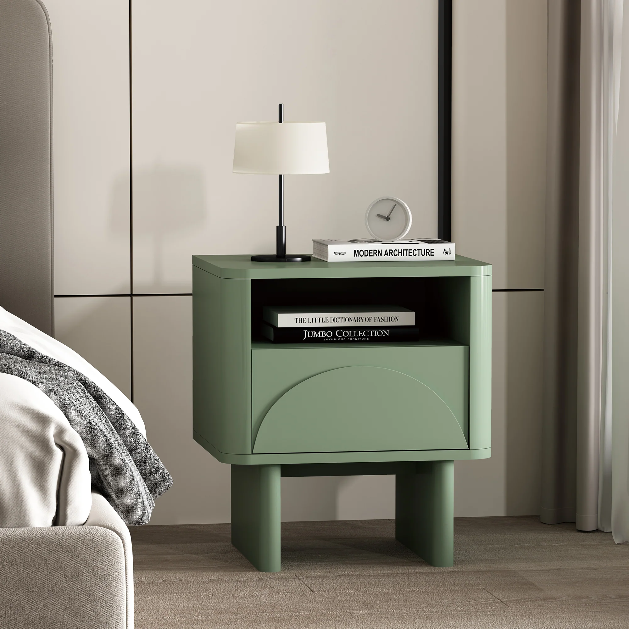 Ella Nightstand in Sage Green - Image 2
