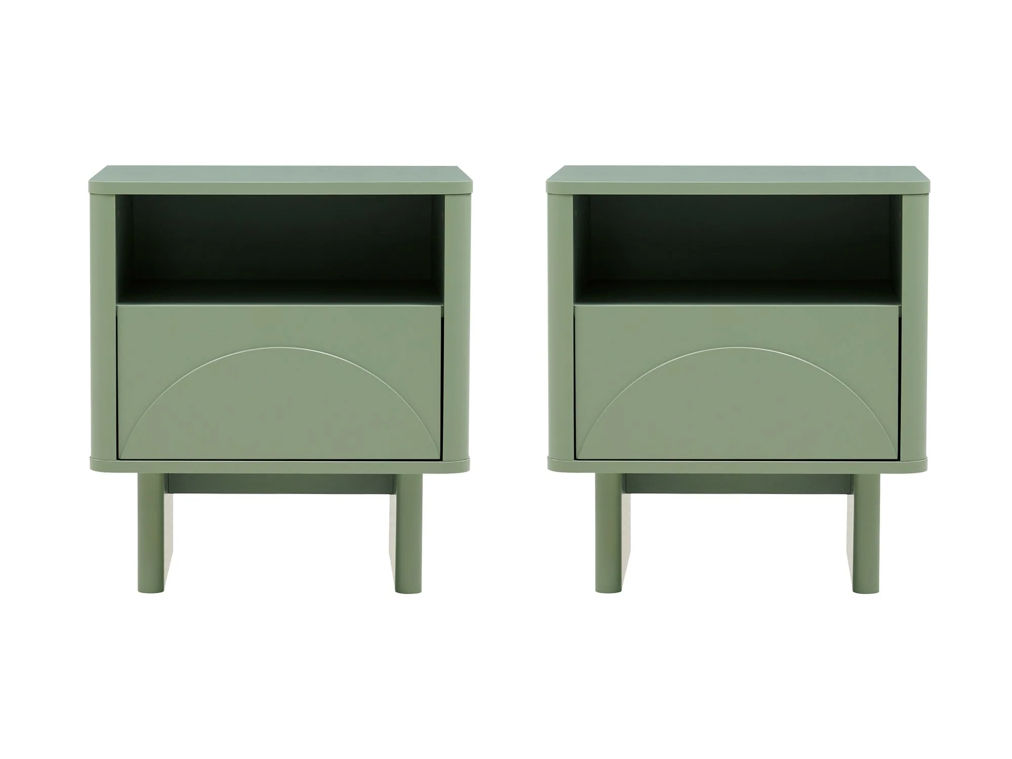 Ella Nightstand in Sage Green (set of 2)