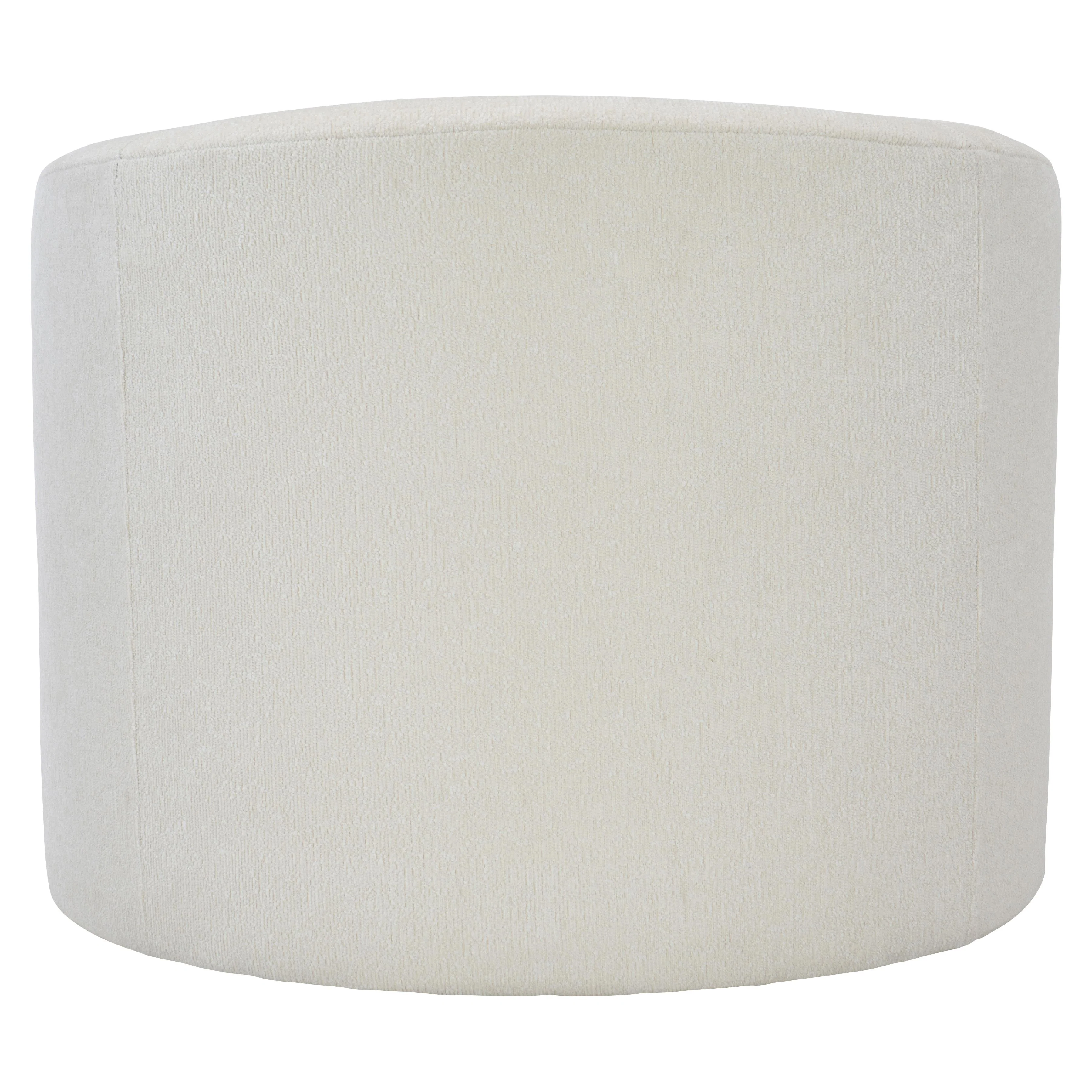 Elle White/Cream Fabric Swivel Chair - Image 4