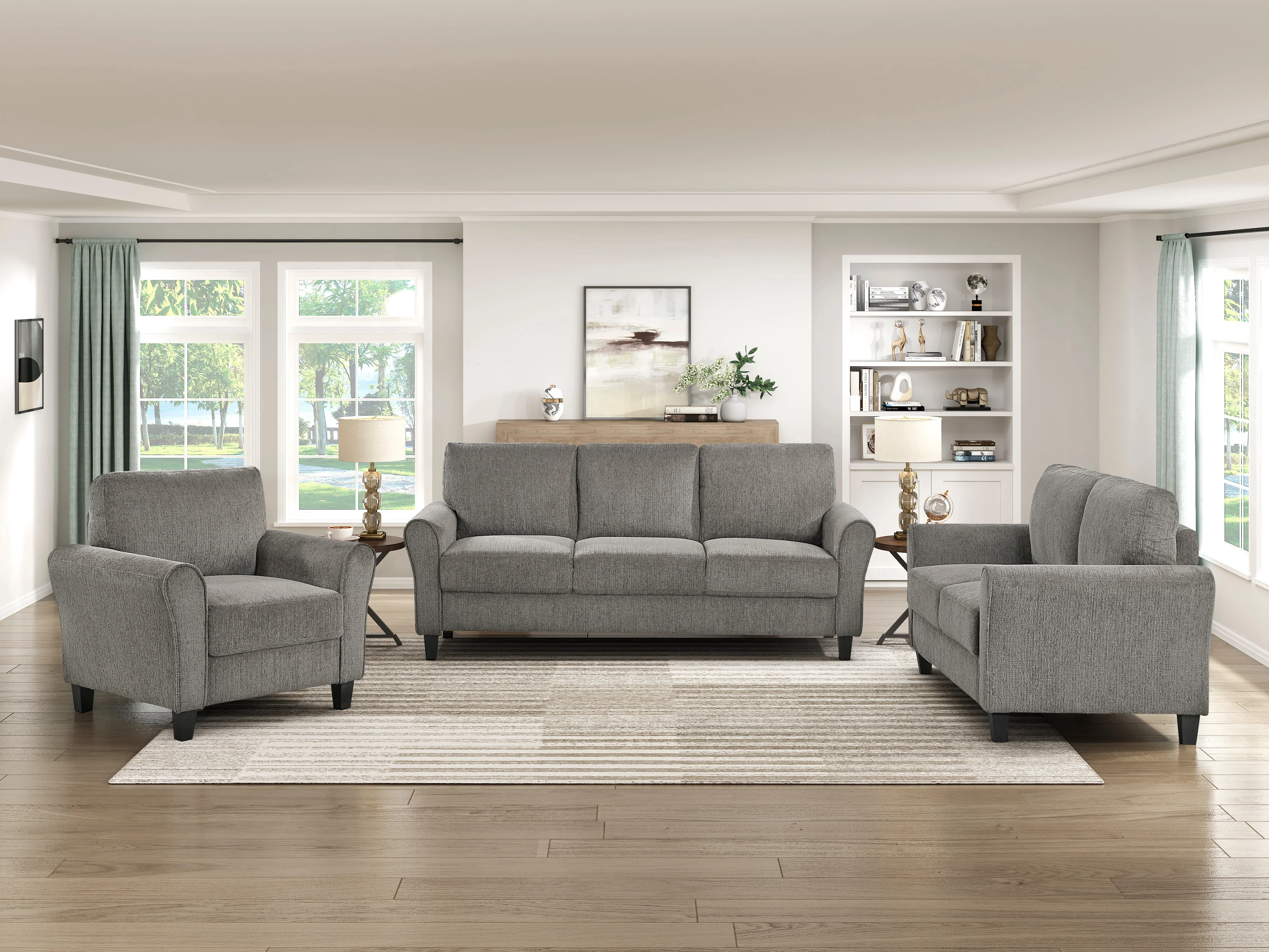 Ellery Brown Loveseat - Image 5