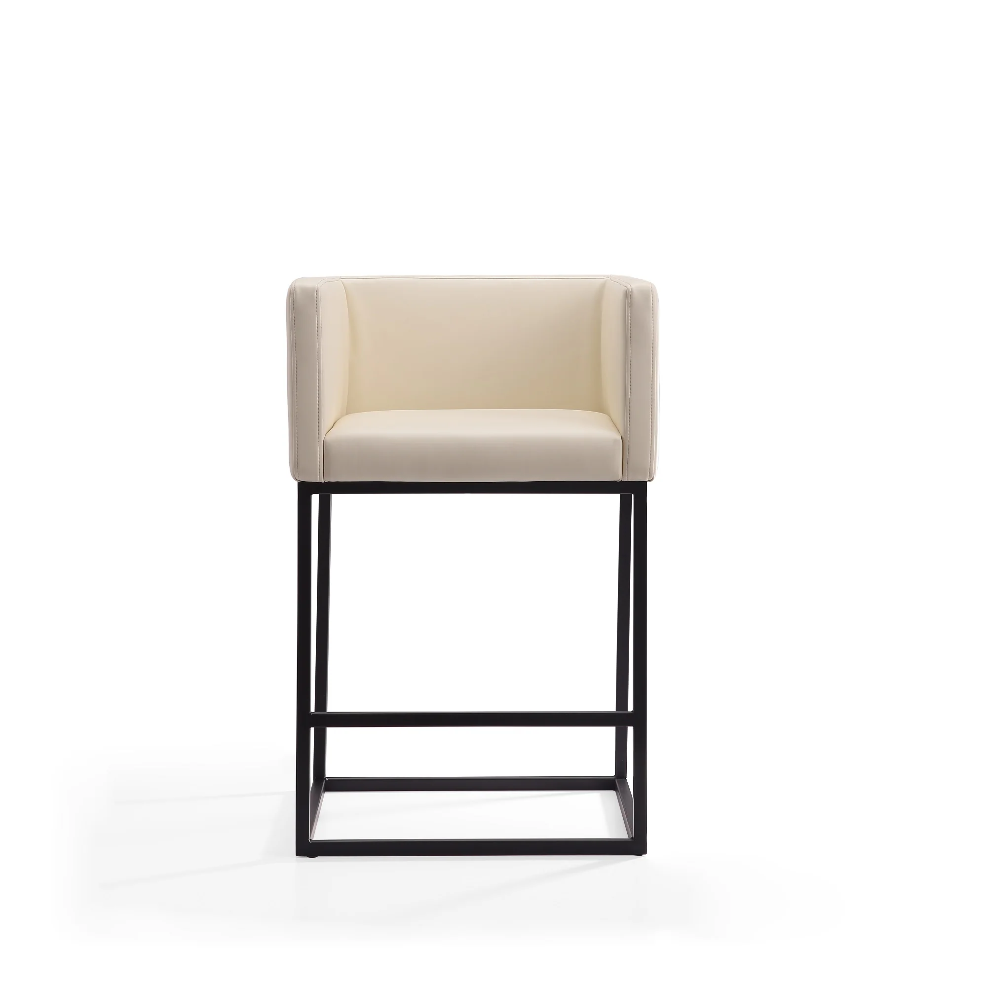 Embassy Counter Stool in Cream and Black (set of 3) - Image 5