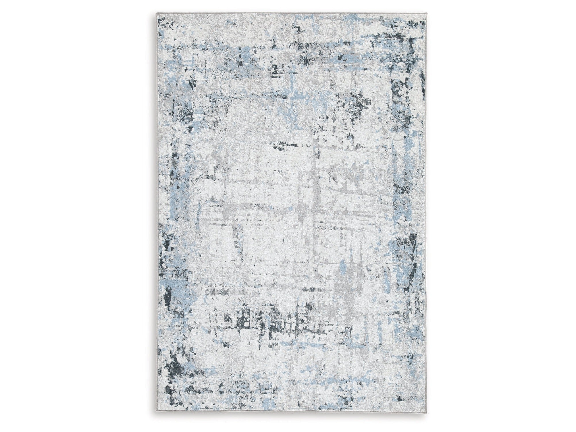 Emertonly Blue/White/Gray Washable Medium Rug (Online Special Price)