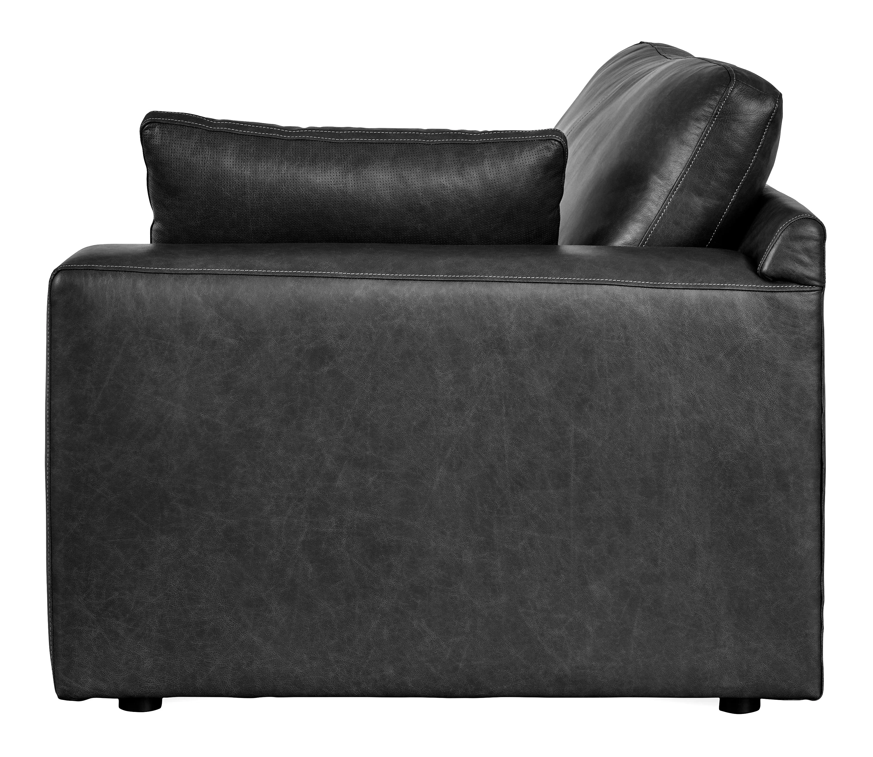 Emilia Black 3-Piece Sectional and 2 Ottomans (Online Special Price) - Image 9