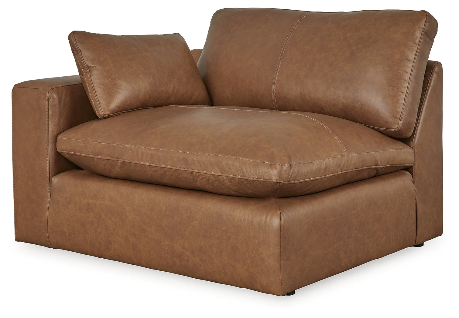 Emilia Caramel 3-Piece Sectional and 2 Ottomans (Online Special Price) - Image 10
