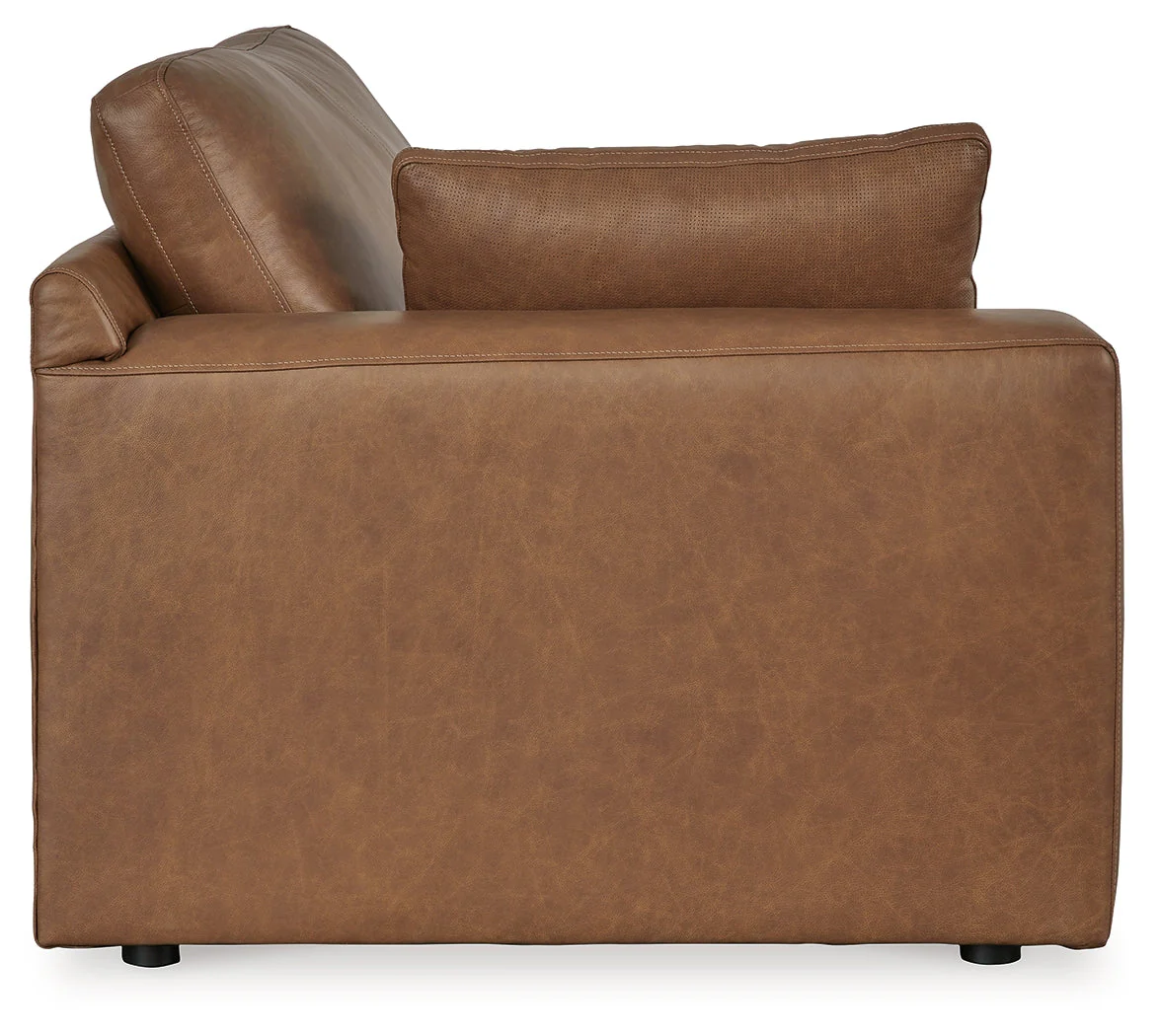 Emilia Caramel 3-Piece Sectional and 2 Ottomans (Online Special Price) - Image 11