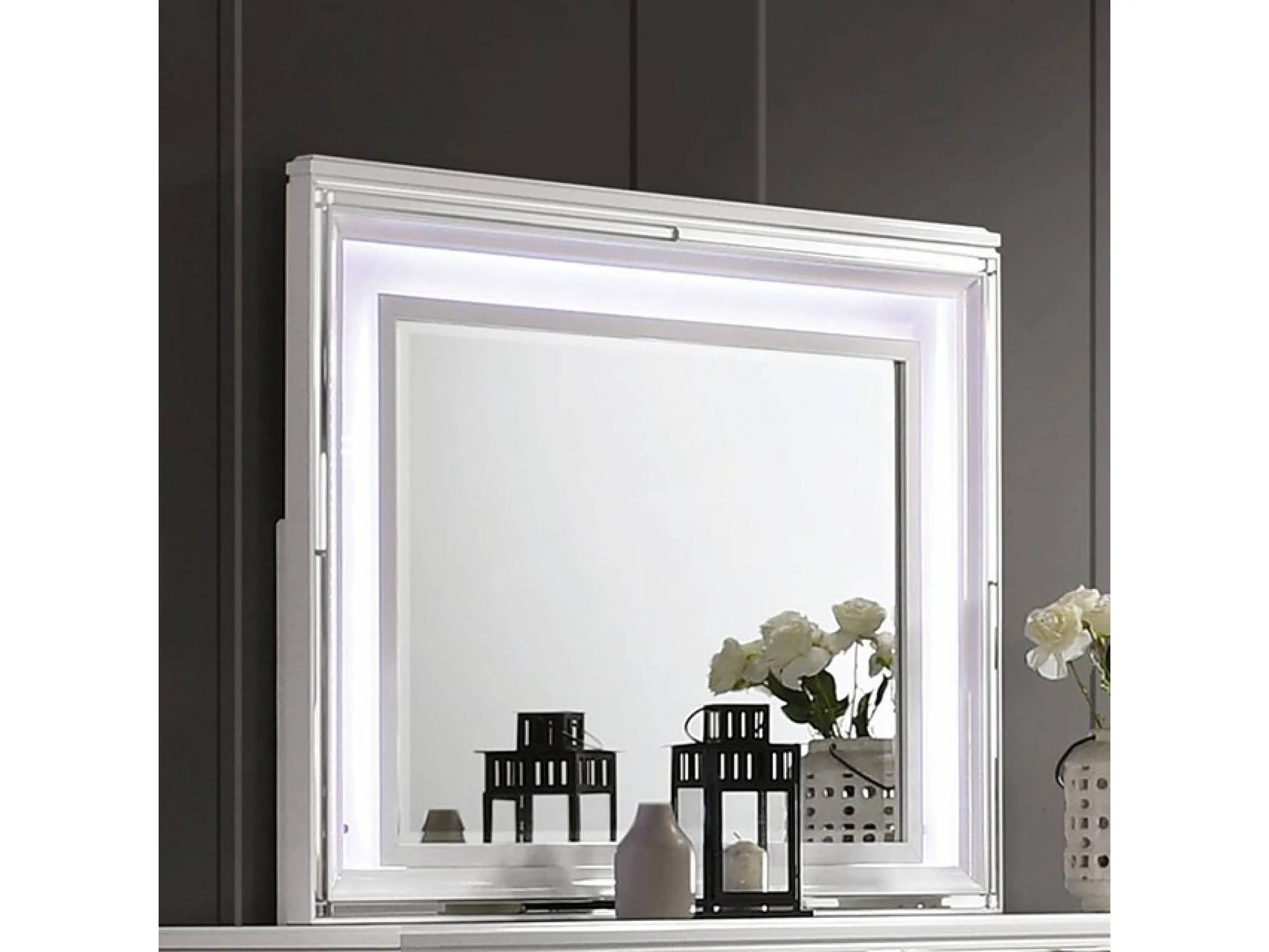 Emmeline White Mirror