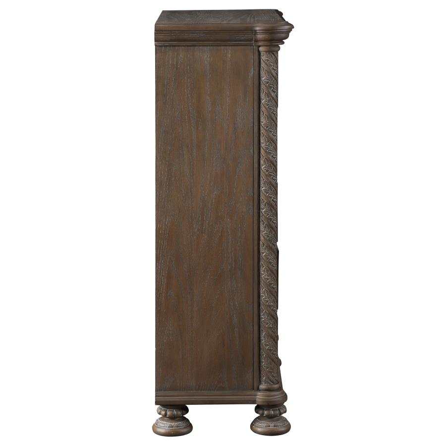 Emmett Walnut & Beige 5pc California King Bedroom Set - Image 14