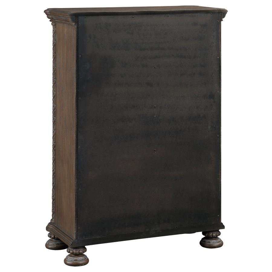 Emmett Walnut & Beige 5pc Eastern King Bedroom Set - Image 13
