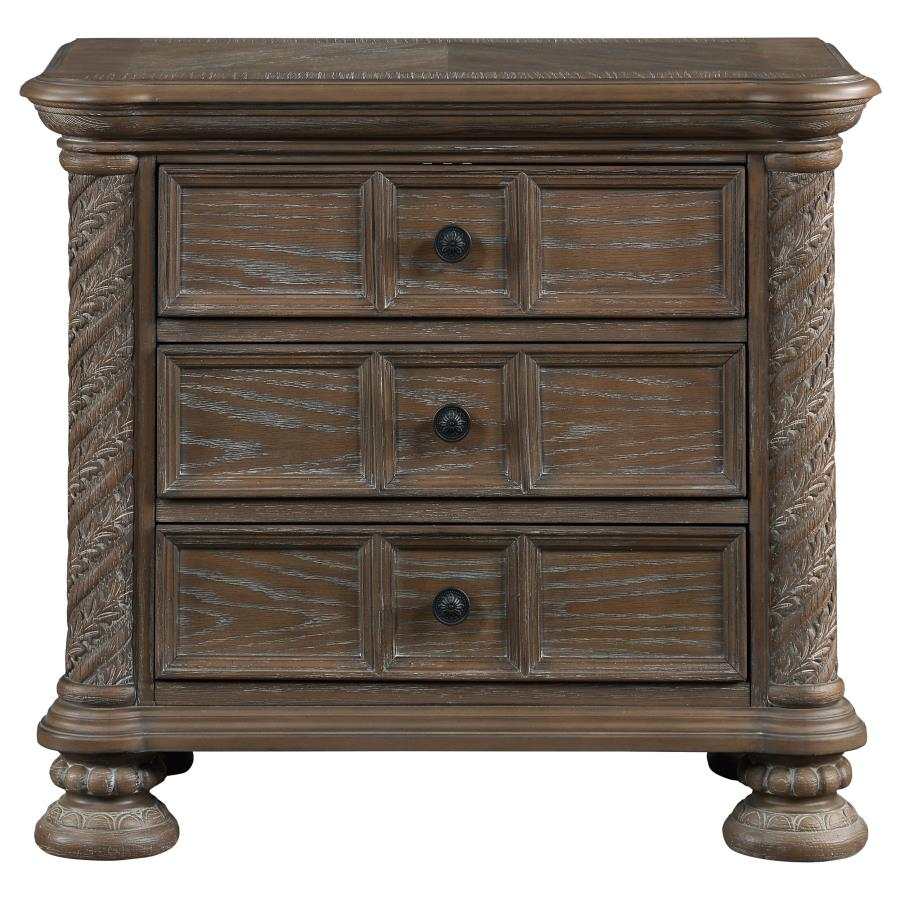 Emmett Walnut & Beige 5pc Queen Bedroom Set - Image 7