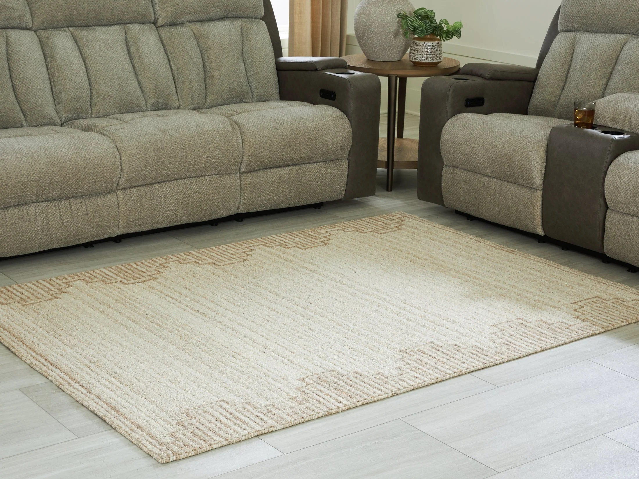 Emorymore Brown/Beige Medium Rug (Online Special Price)