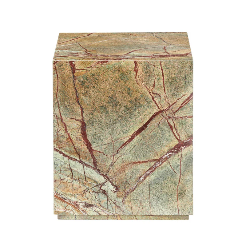 Enzo Marbled Brown/Green Accent Table - Image 2