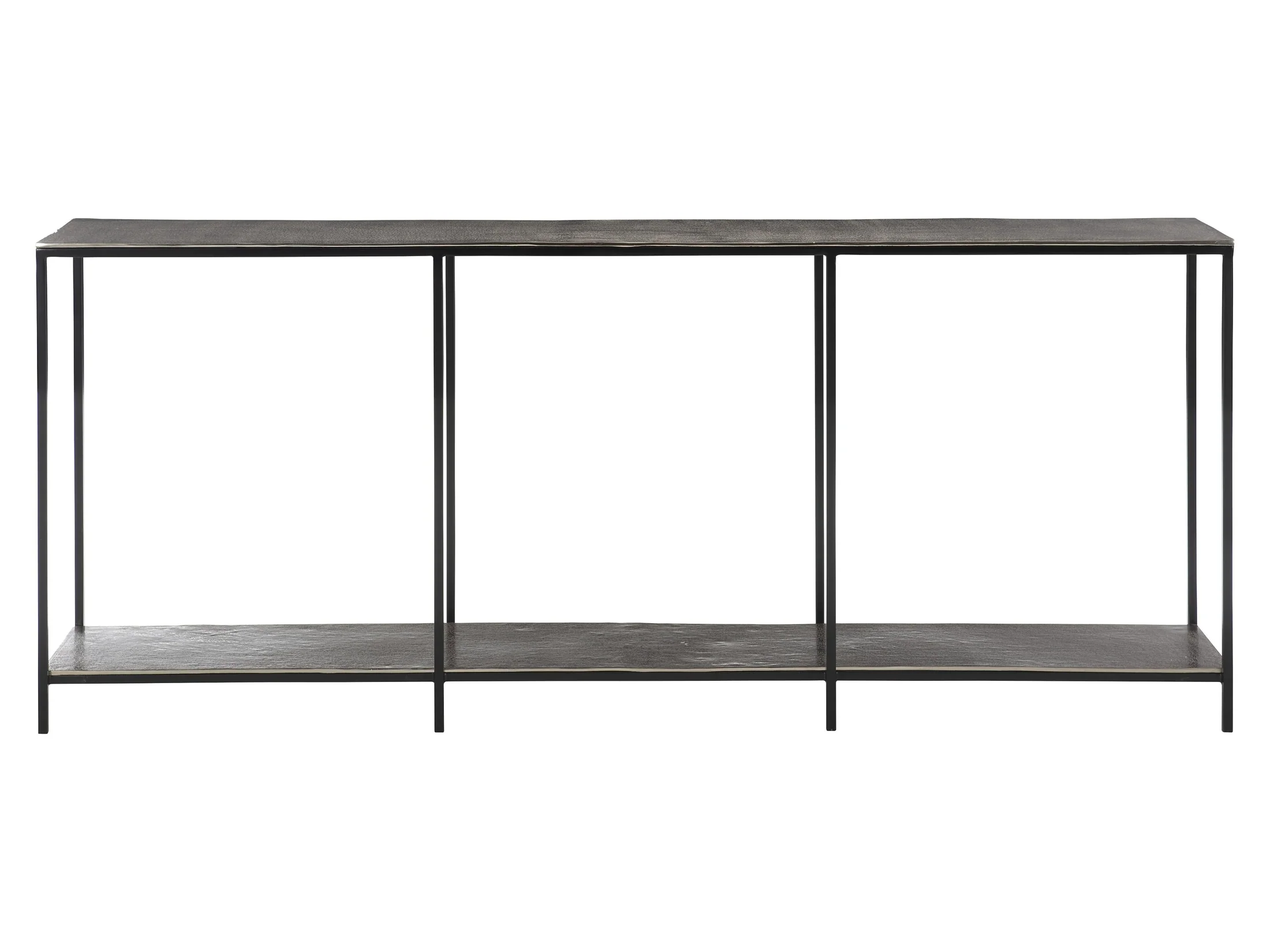Equinox Nickel Console Table