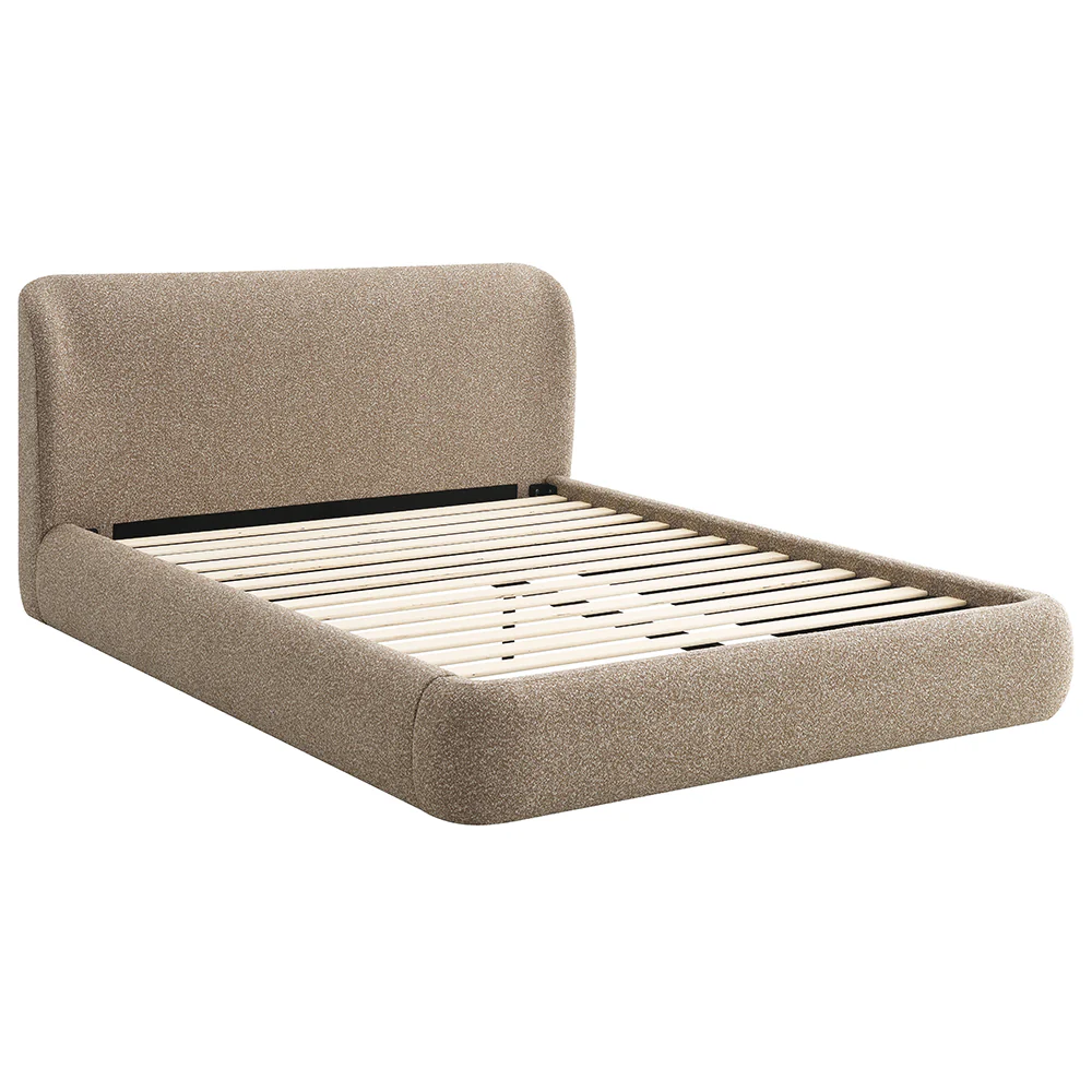 Erica Dark Beige Queen Bed - Image 2