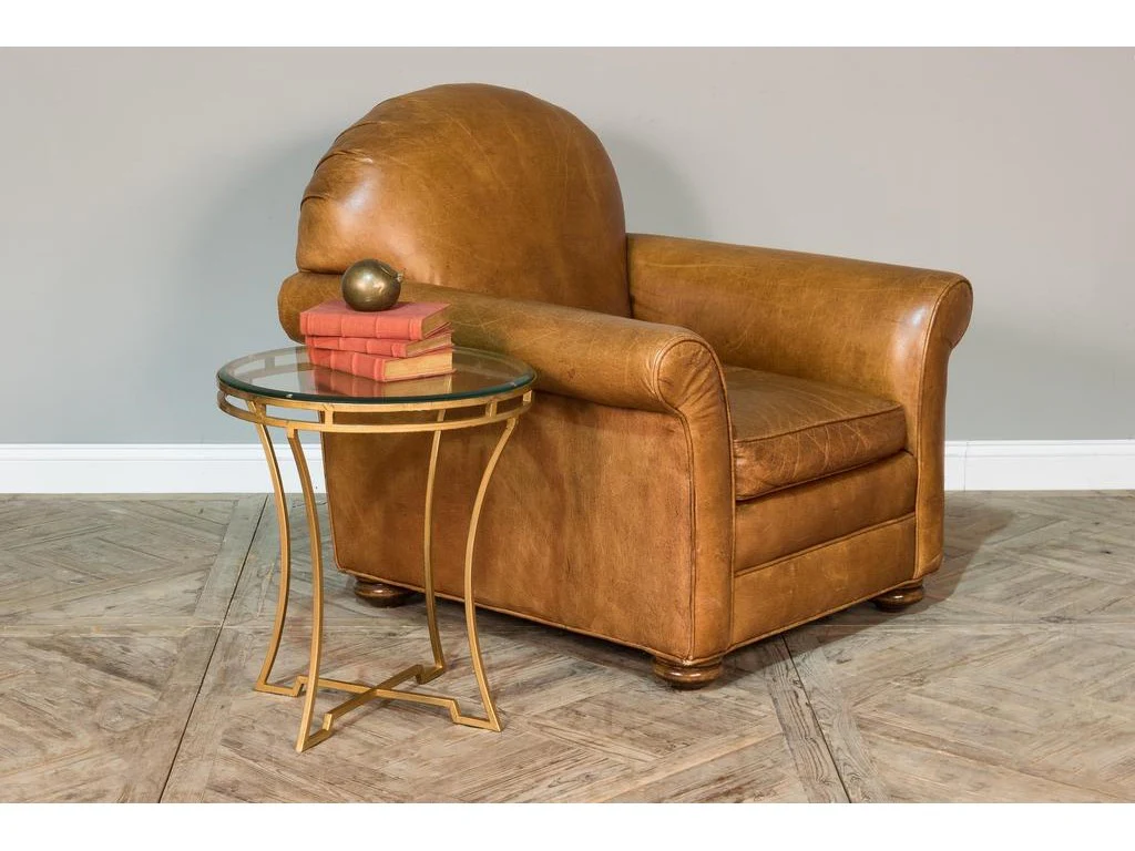 Essential Forms Gold Round Side Table