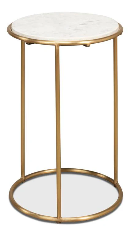 Essential Forms Gold Side Table - Image 3