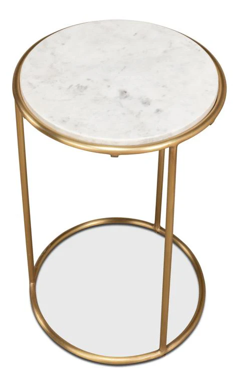 Essential Forms Gold Side Table - Image 5