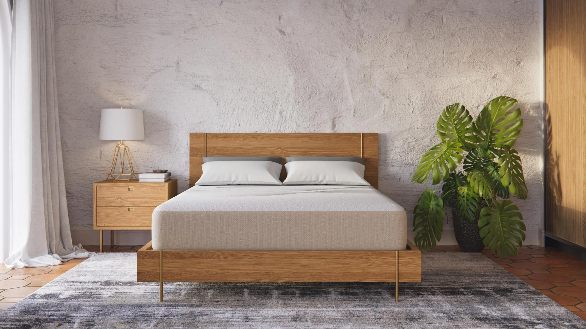 Ethos Thrive All Foam 10" Medium Beige&White California King Mattress - Image 2