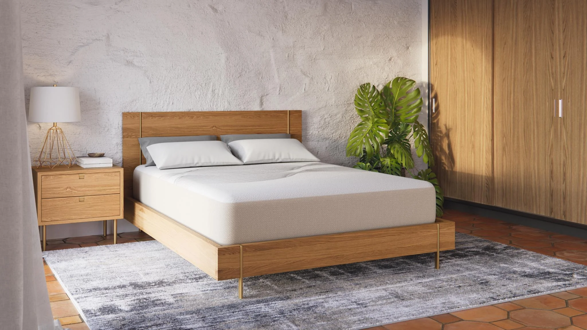 Ethos Thrive All Foam 10" Medium Beige&White Twin Mattress - Image 2