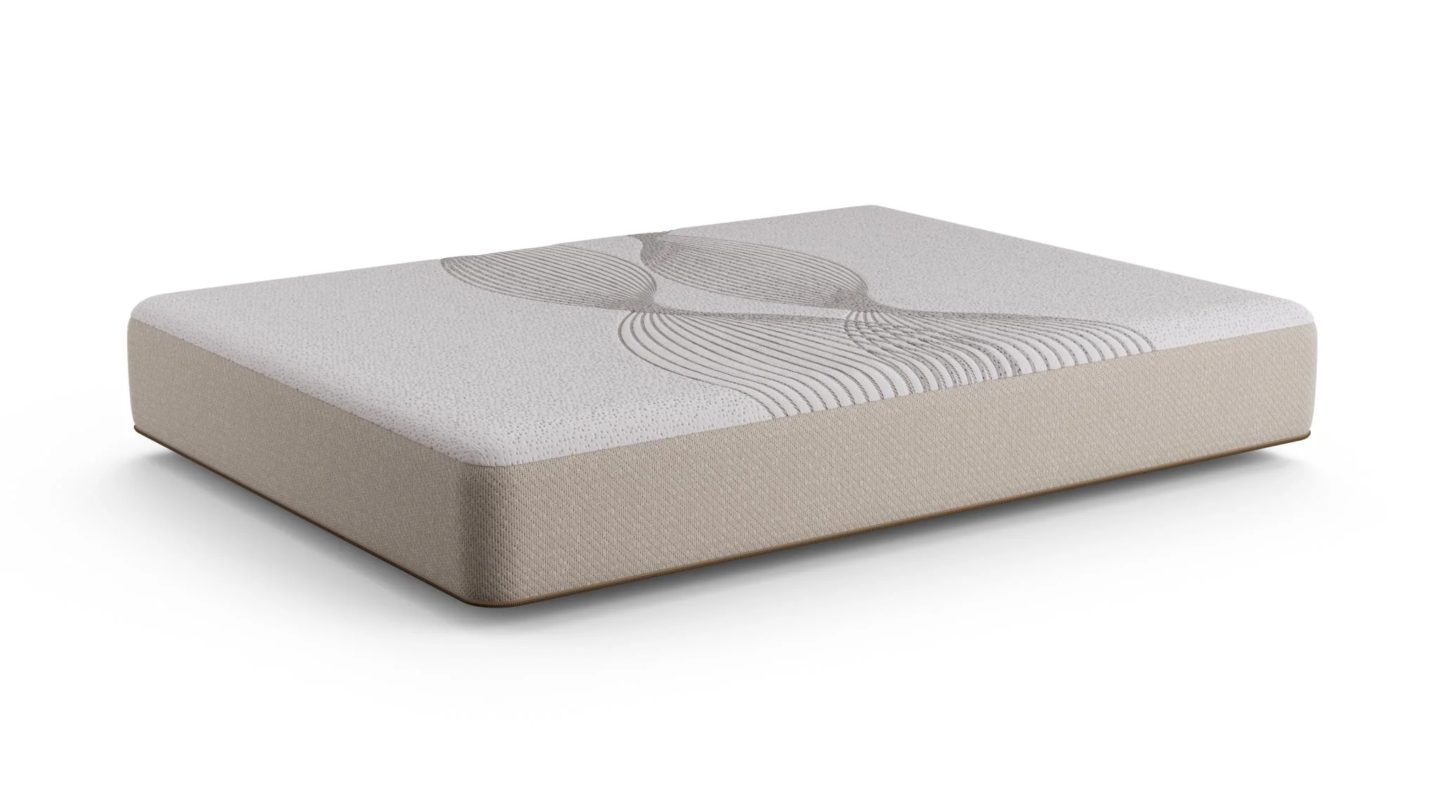 Ethos Thrive All Foam 10" Medium Beige&White Twin XL Mattress - Image 7